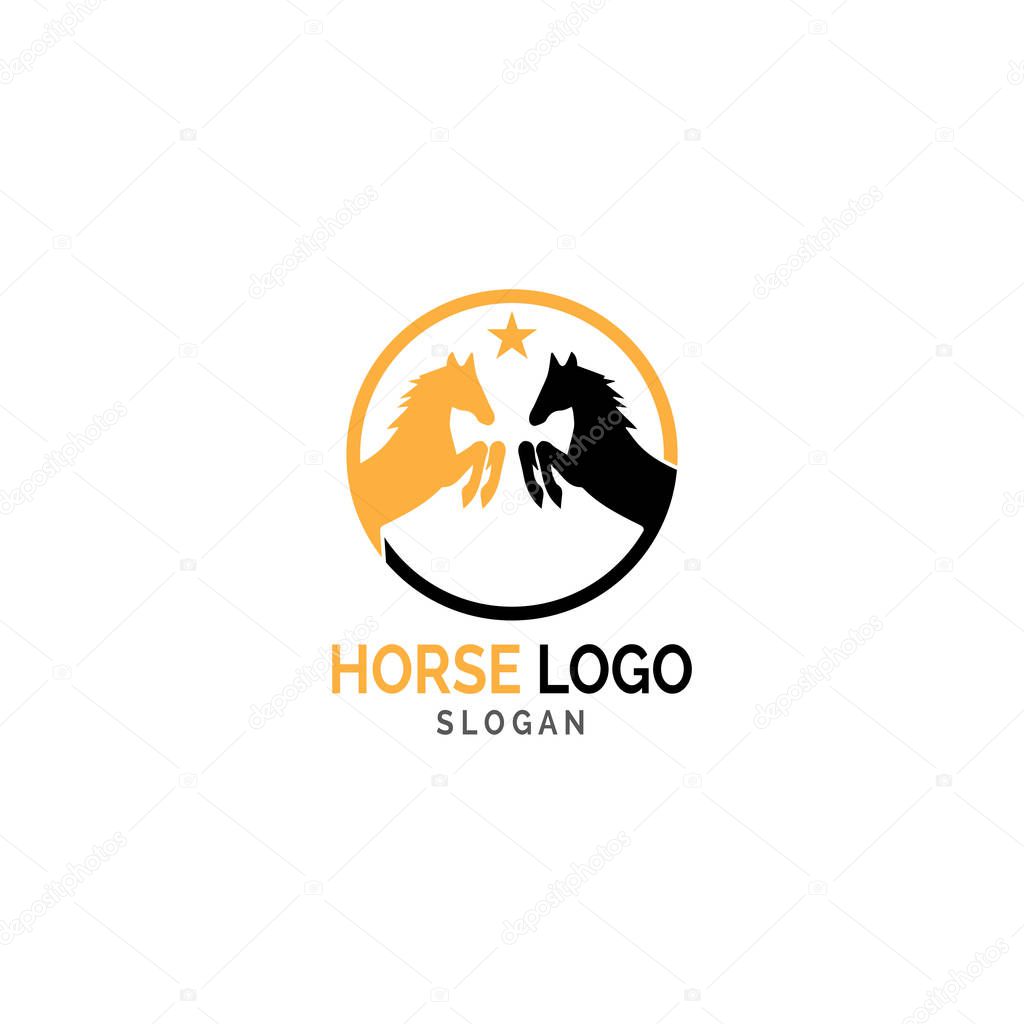 Horse Logo Template Vector illustration design