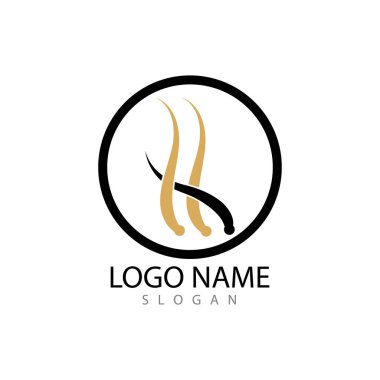 stil saç kesimi ikonu vektör illüstrasyon tasarımı