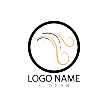 stil saç kesimi ikonu vektör illüstrasyon tasarımı