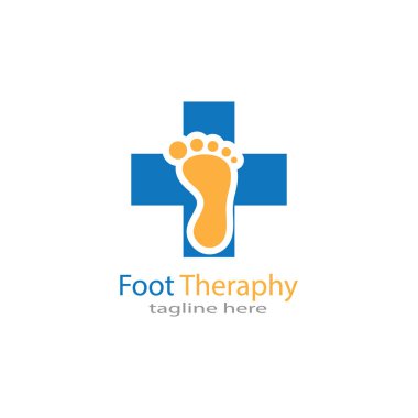 foot Logo Şablonu vektör çizimi