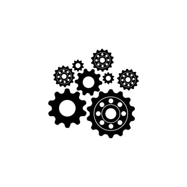 Gear Logo Şablonu vektör çizimi tasarımı