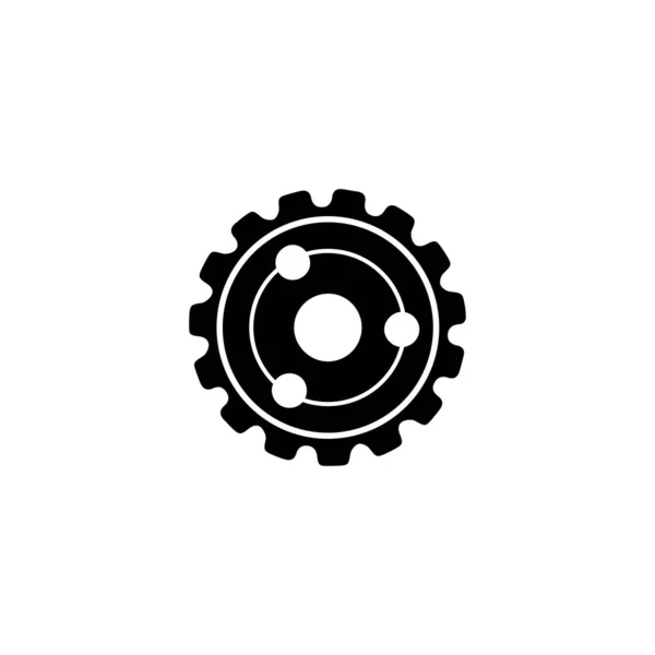 Gear logó sablon vektor ikon illusztráció tervezés — Stock Vector