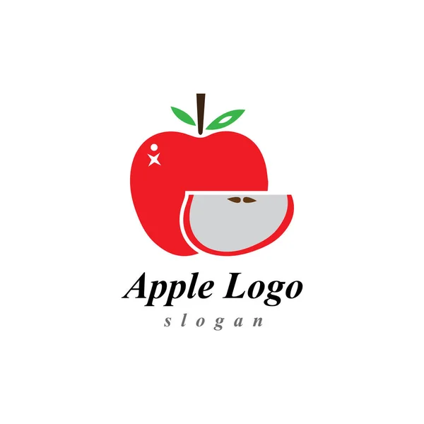 Apple wektor ilustracja projekt ikona wzór logo — Wektor stockowy