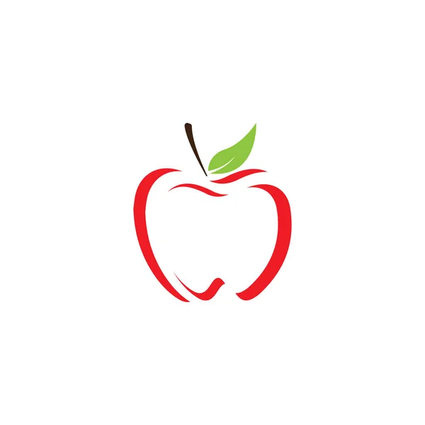 Apple vektör çizim simgesi logo şablonu
