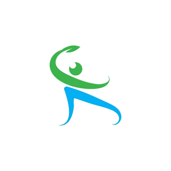 Caractère humain logo signe illustration vectoriel design — Image vectorielle