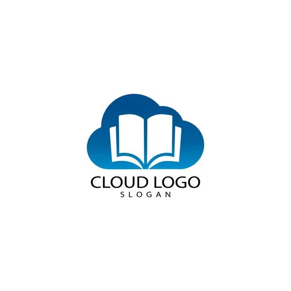 Nube logo diseño plantilla vector icono — Archivo Imágenes Vectoriales