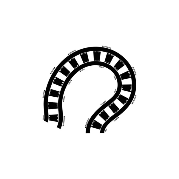 Spoorwegvector pictogram ontwerp template illustratie — Stockvector