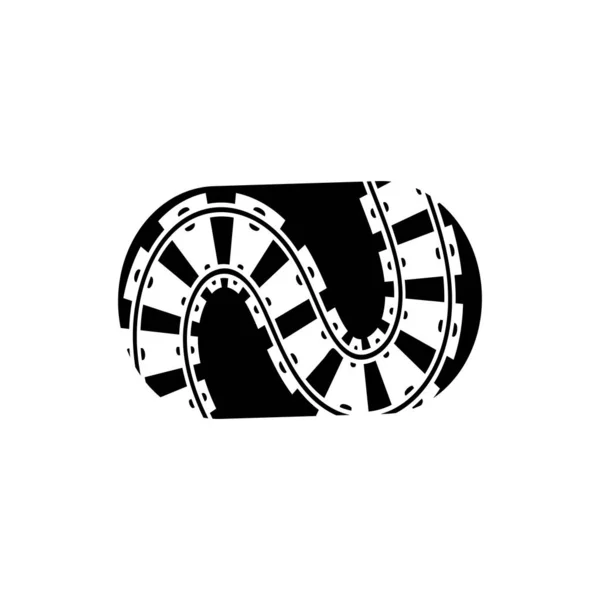 Desenho do ícone do vetor ferroviário ilustração modelo —  Vetores de Stock