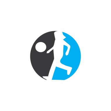 Çocuklar top oynarken siluet konsepti