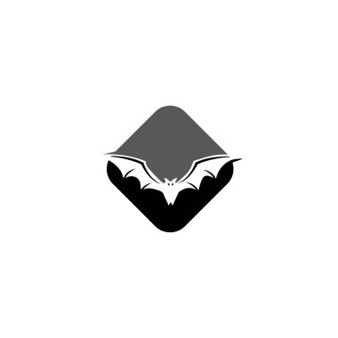 Açık kanatlar kavramı öğeleri simge uçan yarasa 