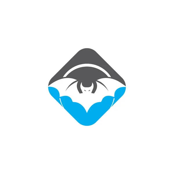 Morcego asas abertas voando ícone de elementos conceituais — Vetor de Stock