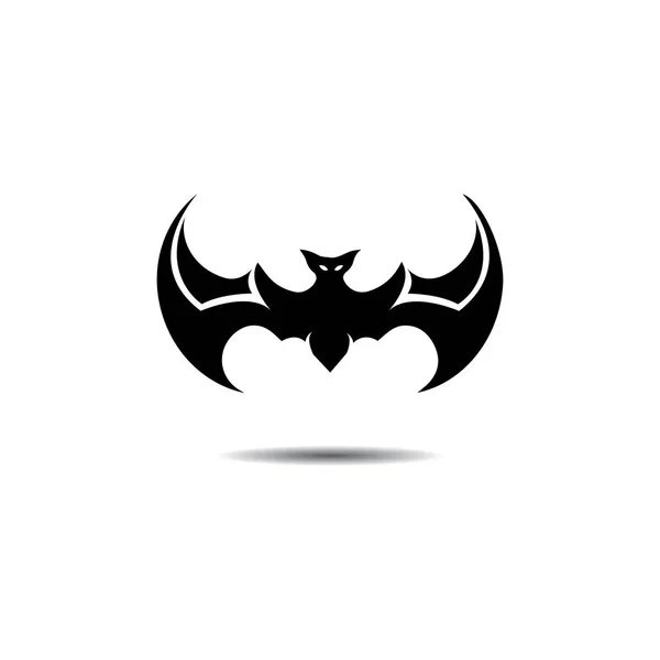 Bat otevřeného křídla létání ikonu prvky konceptu — Stockový vektor