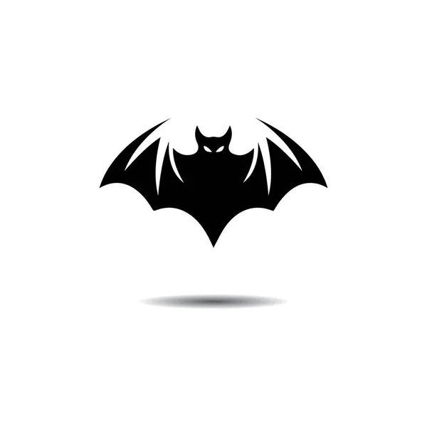 Pipistrello ali aperte concetto di volo elementi icona — Vettoriale Stock