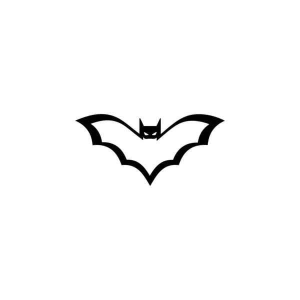 蝙蝠张开翅膀翱翔概念元素图标 — 图库矢量图片