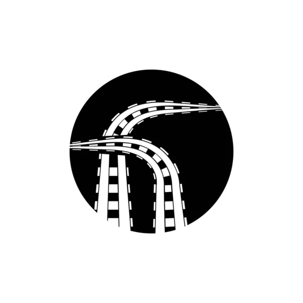 Eisenbahn-Vektor-Symbol-Design-Vorlage Illustration — Stockvektor