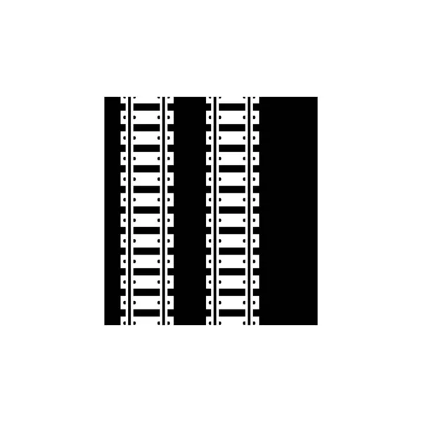 Spoorwegvector pictogram ontwerp template illustratie — Stockvector