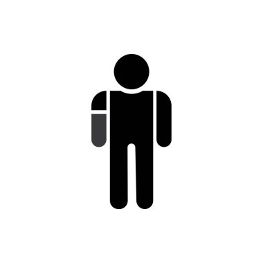 Engelli simgesi illüstrasyon izole vektör işareti simgesi