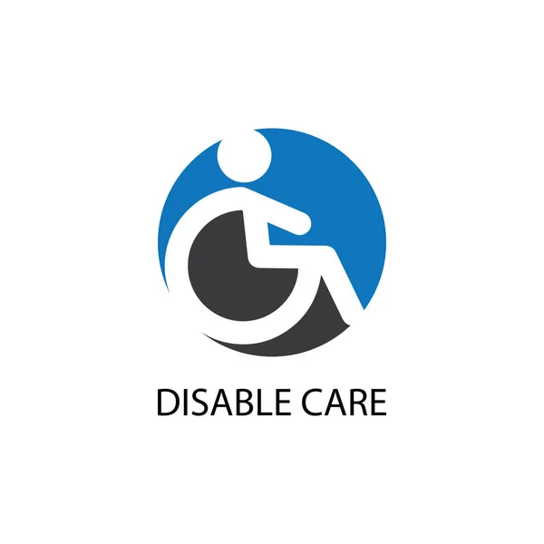 Disabled Icon Illustration Isolated Vector Sign Symbol — Stock Vector