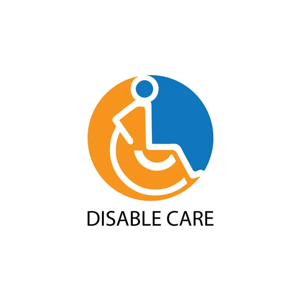 Disabled Icon Illustration Isolated Vector Sign Symbol — Stock Vector