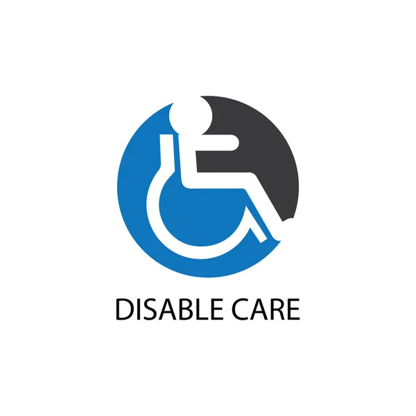 Disabled Icon Illustration Isolated Vector Sign Symbol — Stock Vector