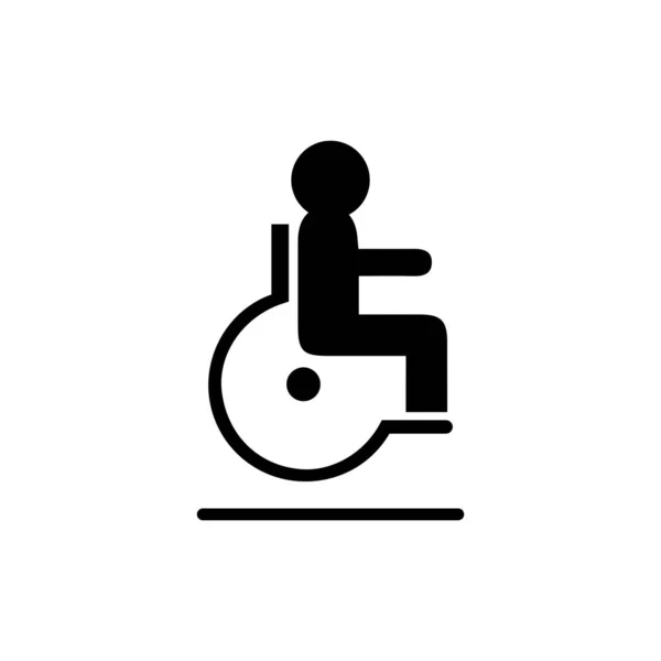 Disabled Icon Illustration Isolated Vector Sign Symbol — Stock Vector