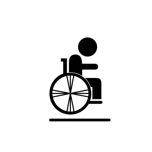 Disabilitato Icona Illustrazione Isolato Segno Vettoriale Simbolo — Vettoriale Stock