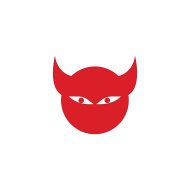 Şeytan logo vektör şablonu