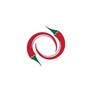 Chili Logo Şablonu Sembol Vektörü Simgesi Simgesi