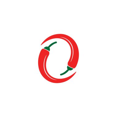 Chili Logo Şablonu Sembol Vektörü Simgesi Simgesi