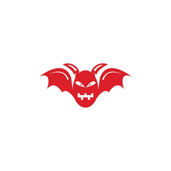 Modello vettoriale logo diavolo — Vettoriale Stock