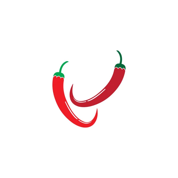 Ícone do VECTOR DE SÍMBOLO DE TEMPLATO DE LOGO CHILI — Vetor de Stock