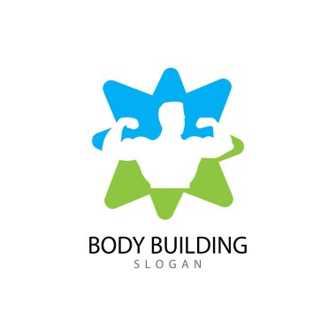 Spor Etiketi Jimnastik Salonu Fitness Logosu için vektör nesnesi ve Simgeler