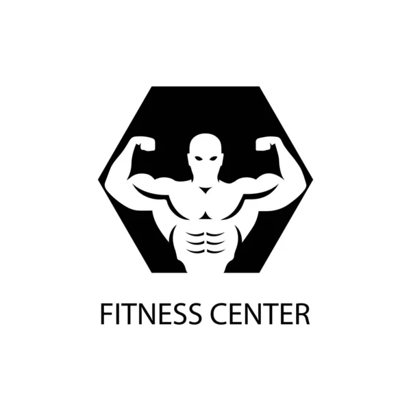 Vektor-Objekt und Symbole für Sportabzeichen Fitness-Logo — Stockvektor