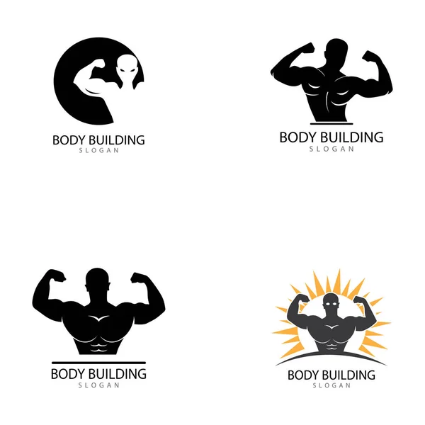 Vector object en pictogrammen voor Sport Label Gym Badge Fitness Logo — Stockvector
