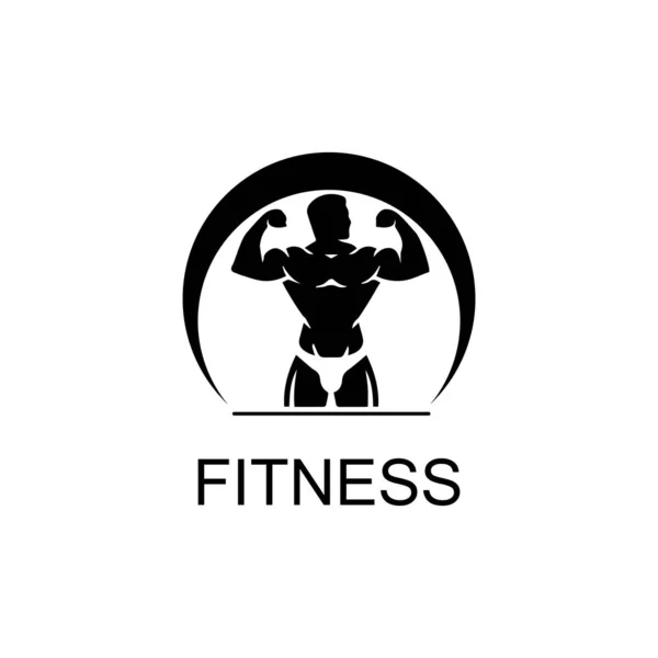 Vektor-Objekt und Symbole für Sportabzeichen Fitness-Logo — Stockvektor