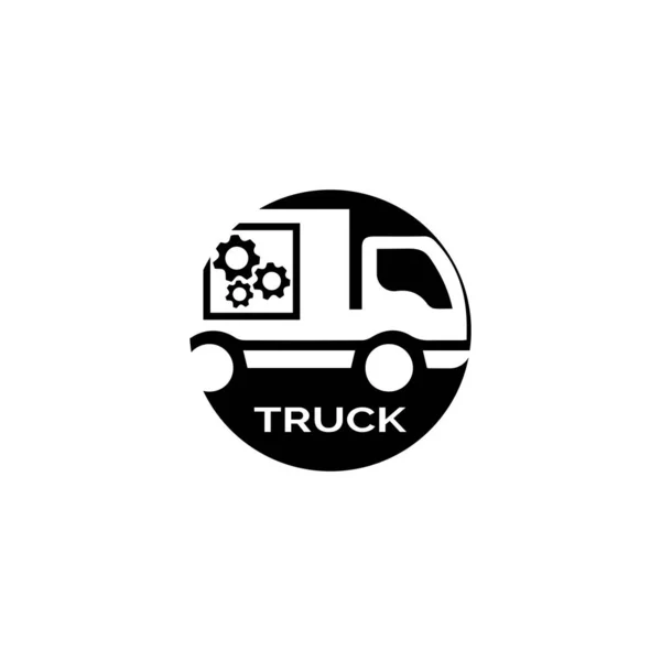 Ciężarówka ikona ilustracja wektor szablon — Wektor stockowy