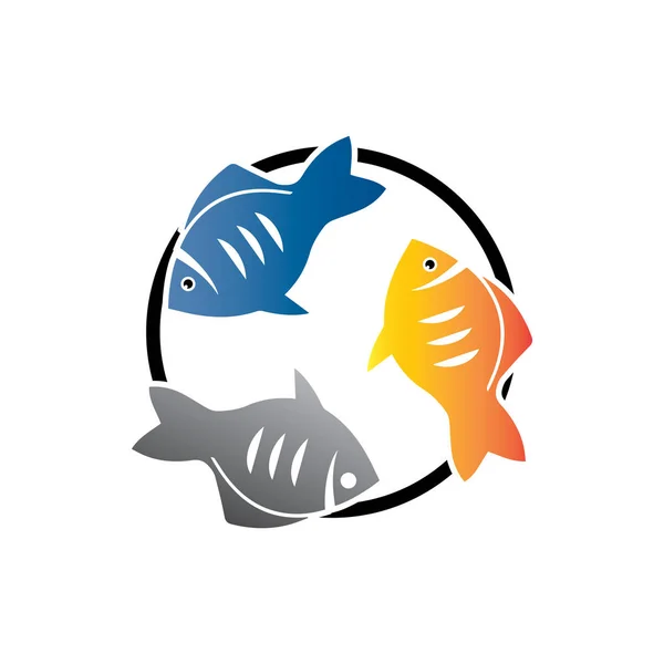 Шаблон логотипу риби. Креативний векторний символ — стоковий вектор