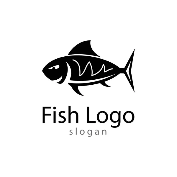 Modèle de logo poisson. Symbole vectoriel créatif — Image vectorielle