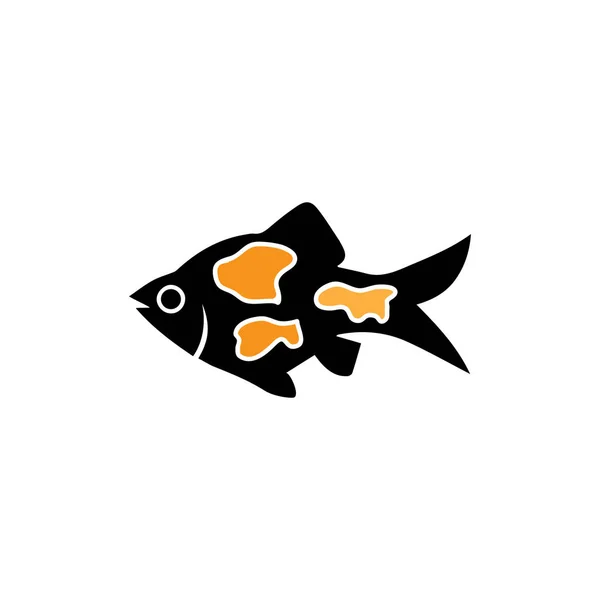Wzór logo ryby. Kreatywny symbol wektora — Wektor stockowy