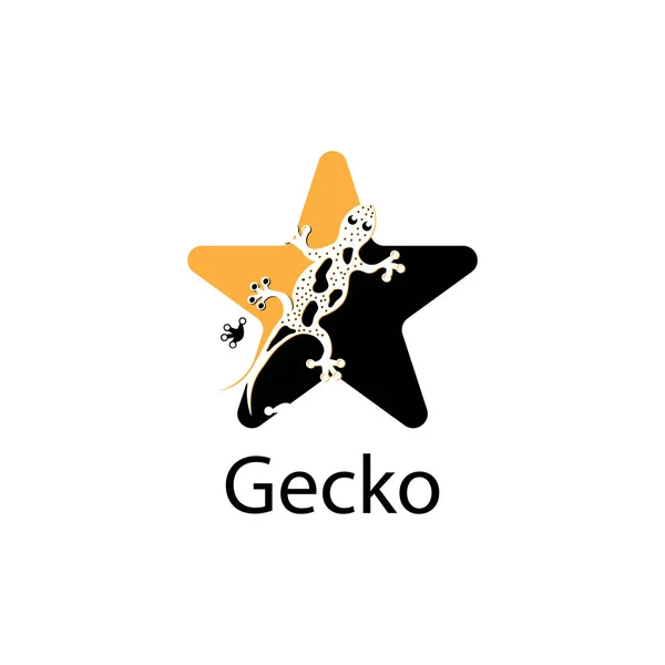 Eidechse Chamäleon Gecko Animal Logo und Symbolvektor Illustrati — Stockvektor