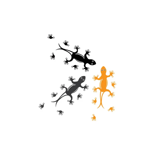 Lizard Chameleon Gecko animall logo and symbol vector illustrati — Stock Vector