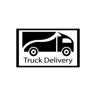 Kamyon simgesi ilustration vektör şablonu