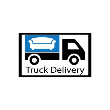 Kamyon simgesi ilustration vektör şablonu