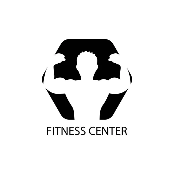 Vector object and Icons for Sport Label  Gym Badge  Fitness Logo — Stock Vector