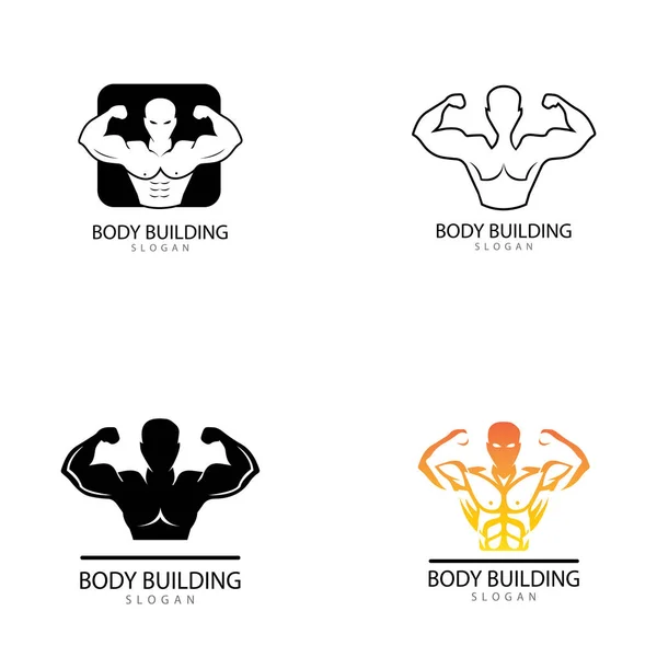 Vektor objekt och ikoner för Sport Label Gym Badge Fitness Logo — Stock vektor