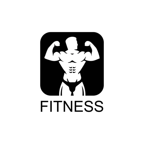 Vector object and Icons for Sport Label  Gym Badge  Fitness Logo — Stock Vector