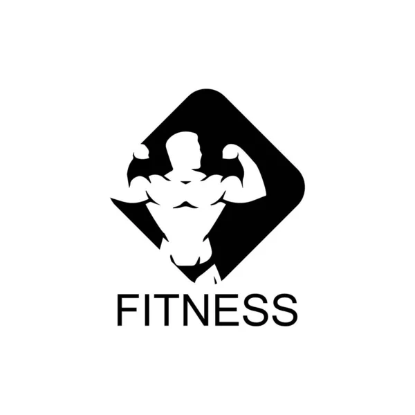 Vektor-Objekt und Symbole für Sportabzeichen Fitness-Logo — Stockvektor