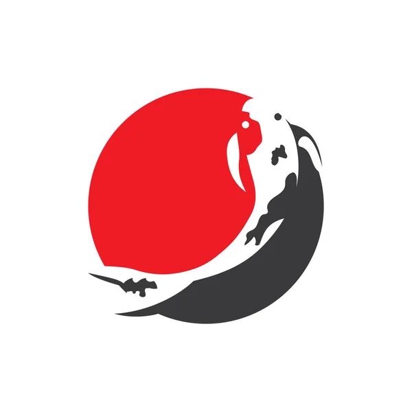 Koi Fisch Tier Logo und Symbole Vektorschablone — Stockvektor