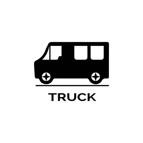 Modelo de vetor de ilustração de ícone de caminhão — Vetor de Stock