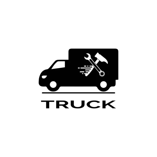 Truck pictogram ilustration vector template — Stockvector